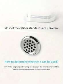 2/4/10pcs Plastic Sink Overflow Cover, Basinim Bathtub Drain Cover, Circular Overflow Ring For Washbasin (Suitable For 22-24mm Hole Diameter) Kitchen Items Kitchen Accessories Kitchen Kitchen Tools