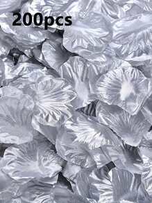 200 片/400 片/1000 片人造玫瑰花瓣，浪漫之夜派对婚礼装饰用品，非常适合情侣 DIY 工艺品和约会装饰情人节