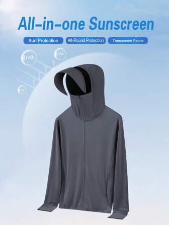 Summer UPF 50+ UV Proof Men Skin Coats Hooded Sun Protection Breathable Cool Thin Windbreaker Casual Jackets Fishing