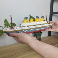 奢華郵輪迷你積木成人玩具，以精美的細節和逼真的特色重新製造您的夢想航程，1件裝 - In bag - 查看 5