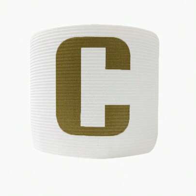 1pc Elastic Football Team Captain Armband In 7 Colors To Choose, Including C Designation For Team Division, Suitable For Any Age Player, Both Male And Female