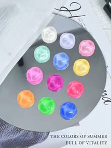 1入組8ml螢光綠色凝膠指甲油,夏季霓虹色指甲油,長效浸泡式led/uv快速干燥指甲藝術設計 - 綠色 - 查看 4