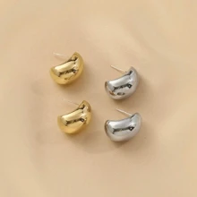 Pendientes Clásicos Y Elegantes En Forma De Gota De Agua Para Mujeres, Accesorio Para Uso Diario Y De Vacaciones, Regalo De Joyería Para Niñas