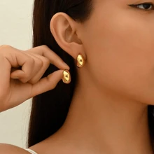 Pendientes Clásicos Y Elegantes En Forma De Gota De Agua Para Mujeres, Accesorio Para Uso Diario Y De Vacaciones, Regalo De Joyería Para Niñas