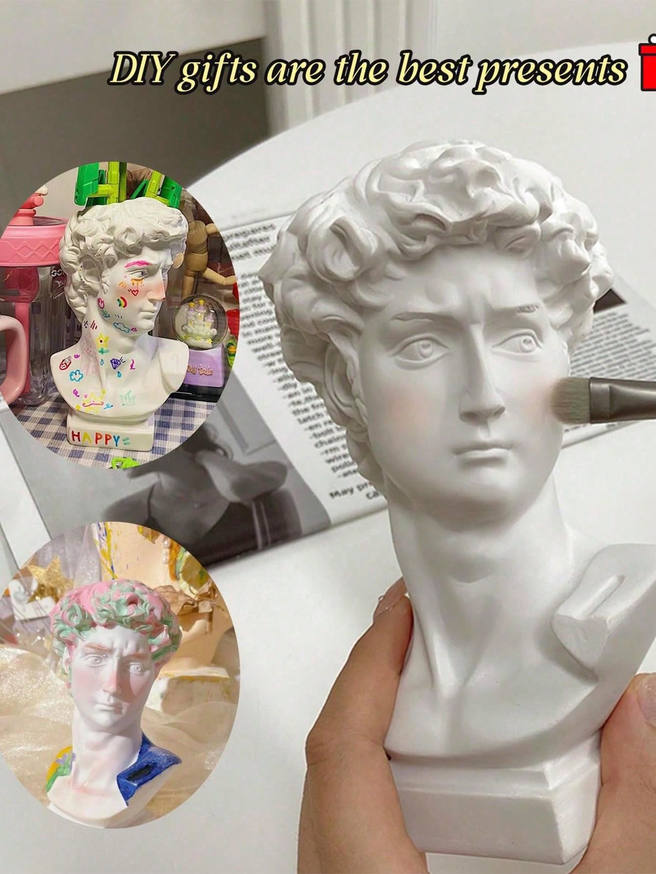 6.7in Greek Statue Of David, Classic Roman Bust Greek Mythology