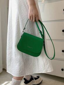Yogodlns Vintage Saddle Crossbody Bag PU Leather Women's Luxury Design Small Handbag And Purse Ladies Travel Shoulder Messenger Bag Purse