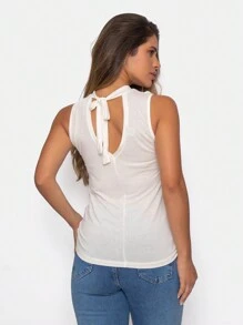 Women Tank Tops & Camis - 米色 - 查看 2