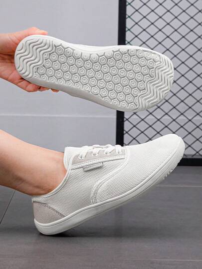 HOBIBEAR Unisex Quality Wide-Toe Minimalist Barefoot Shoes, Lightweight Outdoor Lace-Up Sneakers Suitable For Fitness & Sports