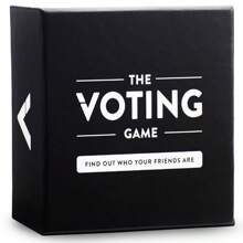 1pc "The Voting Game" Party Game Card,Fun Card Game,Family Gathering Board Games,Holiday Card Games,Interesting Gift - Black - View 1