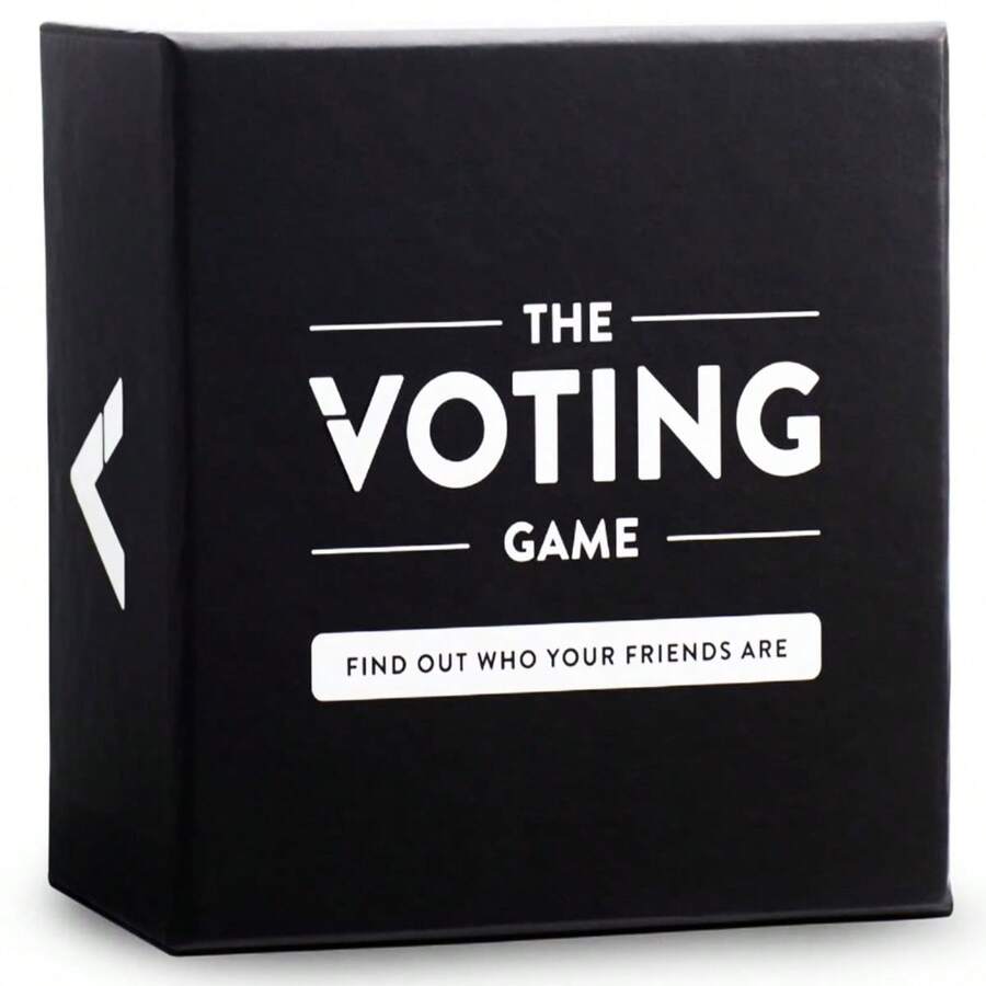 1pc "The Voting Game" Party Game Card,Fun Card Game,Family Gathering Board Games,Holiday Card Games,Interesting Gift - Black - View 1