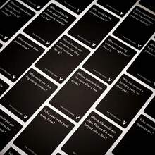 1pc "The Voting Game" Party Game Card,Fun Card Game,Family Gathering Board Games,Holiday Card Games,Interesting Gift - Black - View 9