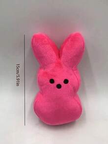 1 Pc New Bunny Easter Bunny Plush Toy - Hot Pink - View 2