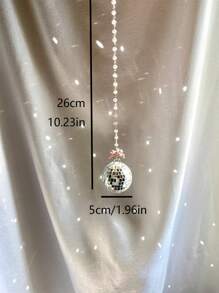 1 pieza Decoración de pared vintage con mariposa, bola de discoteca de espuma, decoración de fiesta de bodas y cumpleaños, color rosa, para el hogar, la habitación y la pared - Plateado - Ver 5