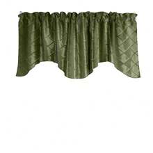 Pintuck Taffeta Scalloped Window Valance