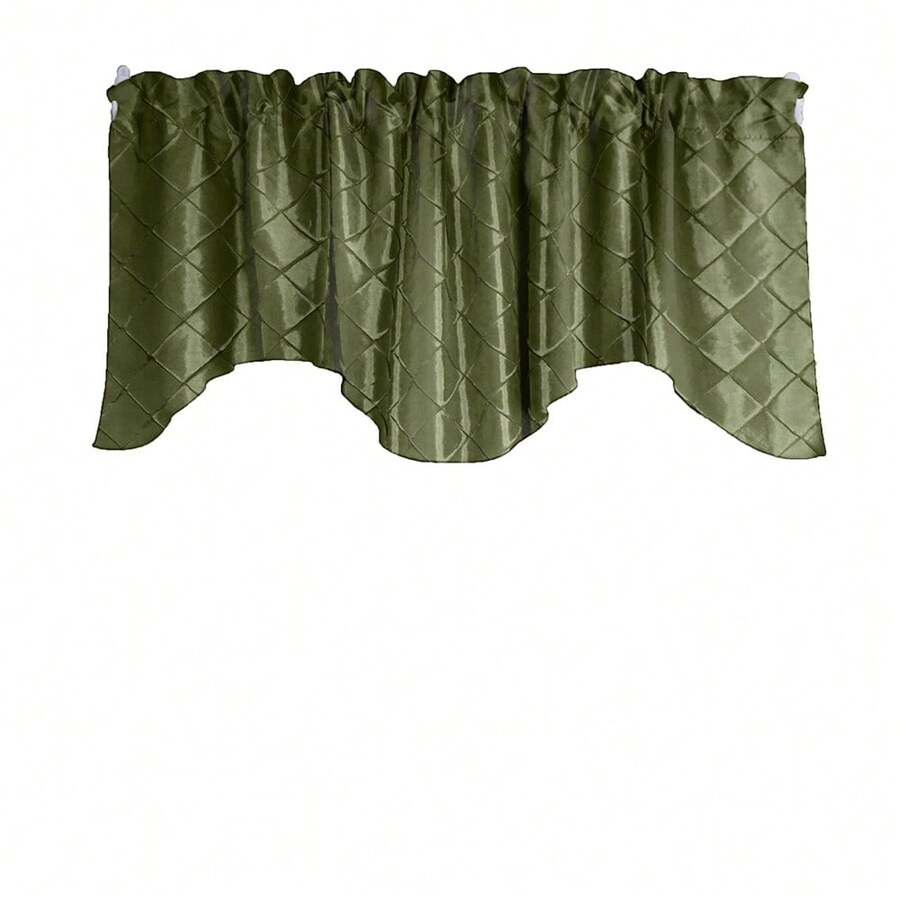 Pintuck Taffeta Scalloped Window Valance