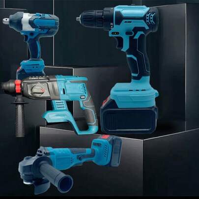 Juego de herramientas eléctricas Juego de herramientas con batería de litio multifuncional de 2, 3 y 4 piezas