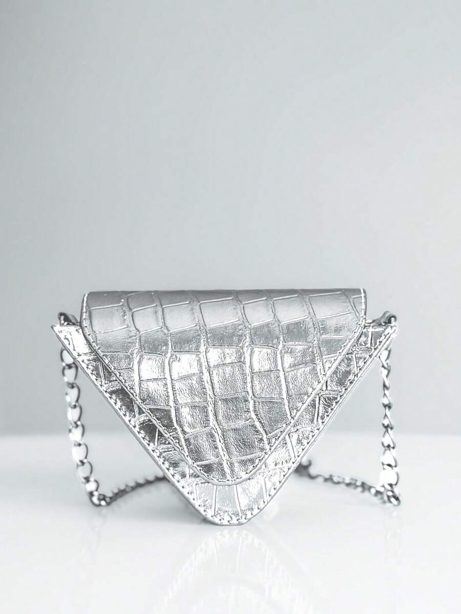 Women Shoulder Bags - 銀色 - 查看 1