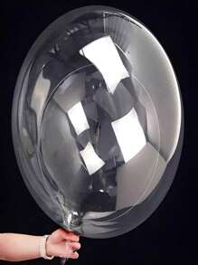 Kit 25 Bubble Balloons 18 Inches 45cm Transparent Bubble Bobo Balloon - 無色 - 查看 3