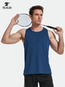 TELALEO 5 Packs Boyfriend Style Men's Workout Tank Tops Sleeveless Mesh Muscle Gym Shirt