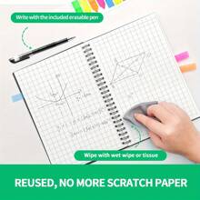 Reusable Smart Notebook With Cloud Sharing Function, Innovative, , Digitally Connected, Comes With Inner Lining, Size B5 (6.93 X 9.84 Inches), 30 Pages, Includes Pen, Cloth And Application - Black - View 1