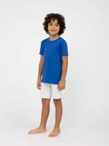 Young Boys T-Shirts - 寶藍色 - 查看 2