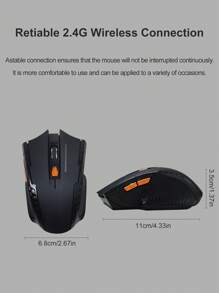 Battery-Powered Black WXG Wireless Mouse Universal For Office & Home Use Business Silent & Minimalist Wireless Mouse