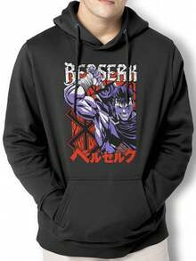 Men Hoodies - 黑色 - 查看 1