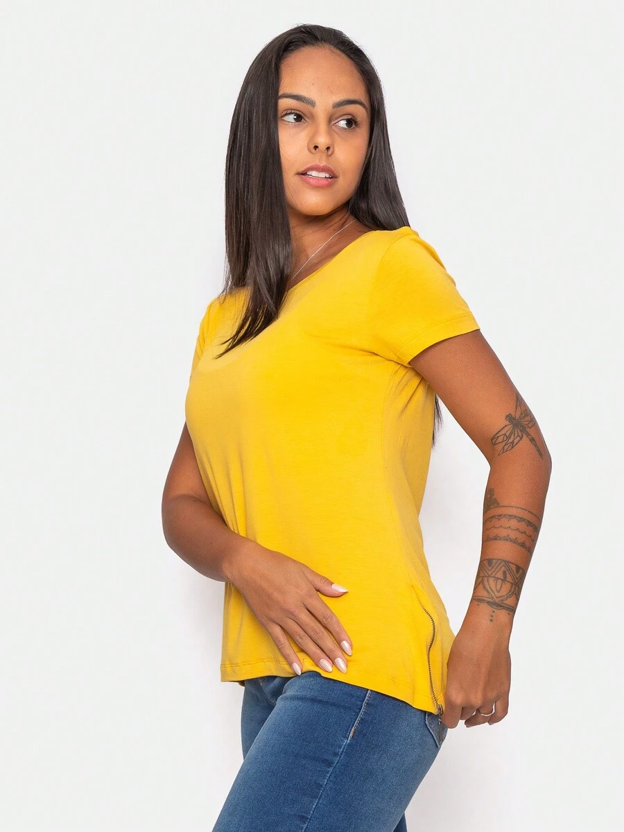 Women Tank Tops & Camis - 黃色 - 查看 1