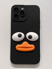 1 Miếng Hoạt hình 3D Con vịt Diễn đạt Thiên sứ Mắt Ốp lưng & bao da điện thoại Tương thích với - màu đen - Xem 5