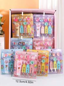 1/2pcs DIY Faux Cream Hairclip Set, Handmade Craft Jewelry Making Materials Kit, Classroom Hand-On Training, Suitable As Back To School, Birthday, Holiday Rewards (Color/Accessories Sent Randomly)