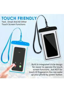 Pochette étanche universelle pour téléphone, étui étanche compatible avec iPhone 14, 13, 12, 11Pro Max, XS Plus, Samsung Galaxy S22, S23, jusqu'à 7 pouces, sac étanche 3D pour téléphone portable