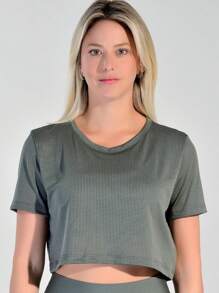 Women Sports Tees & Tanks - Màu xanh lá cây đậm - Xem 1