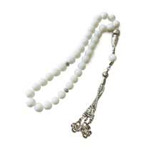 12英寸穆斯林念珠手链，10毫米珠子，手工裂纹质感穆斯林念珠，伊斯兰祈祷礼物，冥想手链 - 療癒手串 - 查看 15