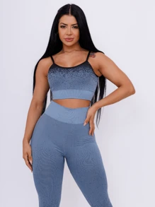 Women Two-Piece Outfits - Màu xanh bụi bặm - Xem 1