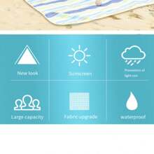 1pc Fully Automatic Pop-Up Camping & Beach Sun Shelter, Outdoor Uv Protection Tent