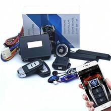 Universal Dc12v Car Modification Intelligent One-Button Start Keyless Entry Mobile Remote Control Car System - Black and White - View 2