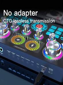 播客設備套裝，全功能音頻接口和BN800電容式麥克風機，適用於錄音、廣播、直播和其他需求 - 黑色 - 查看 6