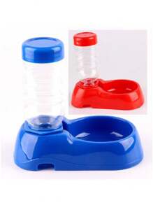 1piezas  automático de mascotas & Dispensador de agua ,, para pequeño & medio mascotas - Rojo - Ver 4