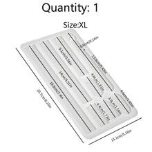 1 件 DIY 水晶树脂镜子方形/椭圆形书签吊坠模具带孔