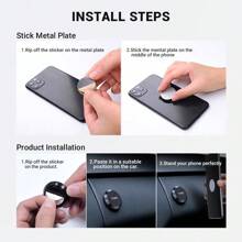 TOPK 车载磁性手机支架，通用仪表盘手机支架，兼容安卓手机车载支架磁性手机支架 - 紅色 - 查看 7