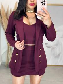 Women Two-Piece Outfits - Granate - Ver 1