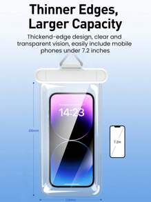 Rocoren 1 Piece Rocoren Transparent Mobile Phone Waterproof Bag Touch Screen Waterproof Mobile Phone Case For Swimming