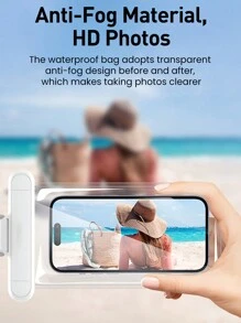 Rocoren 1 Piece Rocoren Transparent Mobile Phone Waterproof Bag Touch Screen Waterproof Mobile Phone Case For Swimming