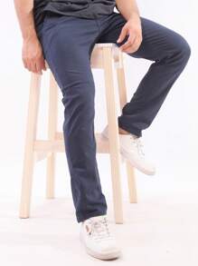 Men Jeans - Navy Blue - View 2