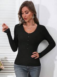 Women Sweaters - 黑色 - 查看 5