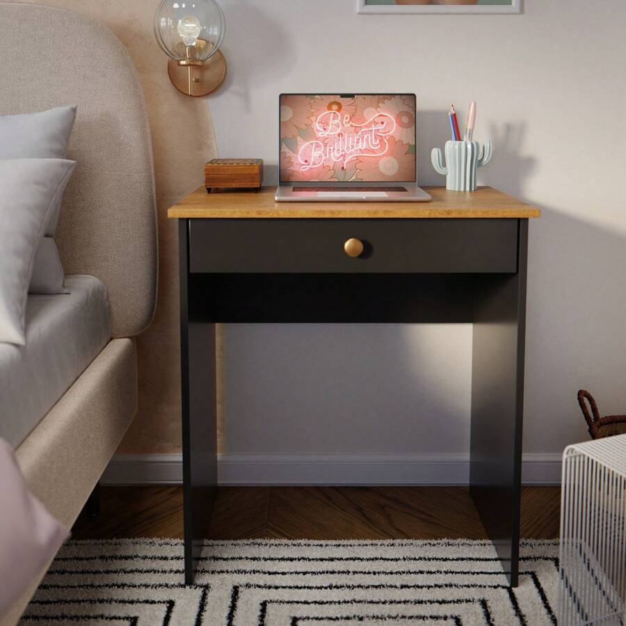 Escrivaninha Multifuncional com 1 Gaveta Sala / Quarto / Escrirório / Estudo - Estilo Varias Cores