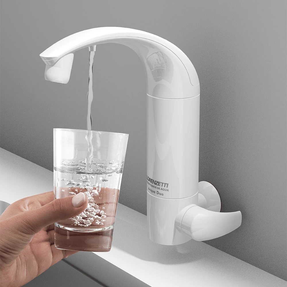 Purificador com Torneira Acqua Due Branco Lorenzetti - Parede - Branco - Visão 1