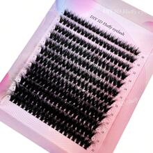 HBZGTLAD 12 Rows Hot Melt 5d Fluffy False Eyelashes Bundle, Available In 80/100d Voluminous Or Cc Curl, Individual Eyelashes In Clusters Or Strips, Extensions For Lengthening Eyelashes, 10-20mmlash Clusters,Eyelash Clusters,Individual Eyelashes,Lashes,Fake Lashes - CC - View 8