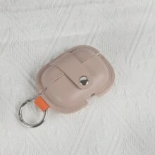 充电盒保护套适用于 Apple Air Pods Pro/Pro2，PU 皮革保护套带安全按扣，适用于 Apple Air Pods Pro 第 1 代 (2019) / Air Pods Pro 第 2 代 (2022) Air Pods Pro 第 2 代 Air Pods 第 3 代保护 PU 保护套 - 杏色 - 查看 2
