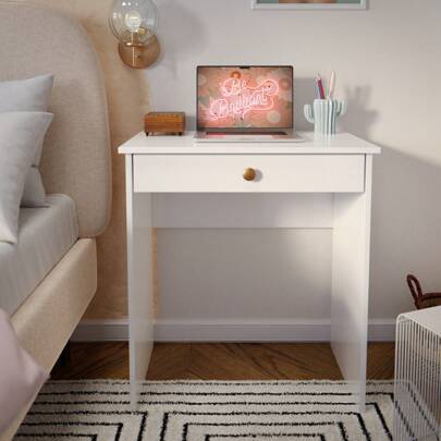 Escrivaninha Multifuncional com 1 Gaveta Sala / Quarto / Escrirório / Estudo - Estilo Varias Cores